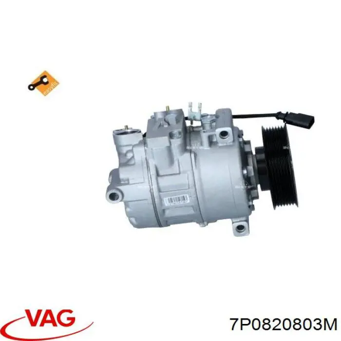 Compre 7P0820803M VAG Compressor de aparelho de ar condicionado