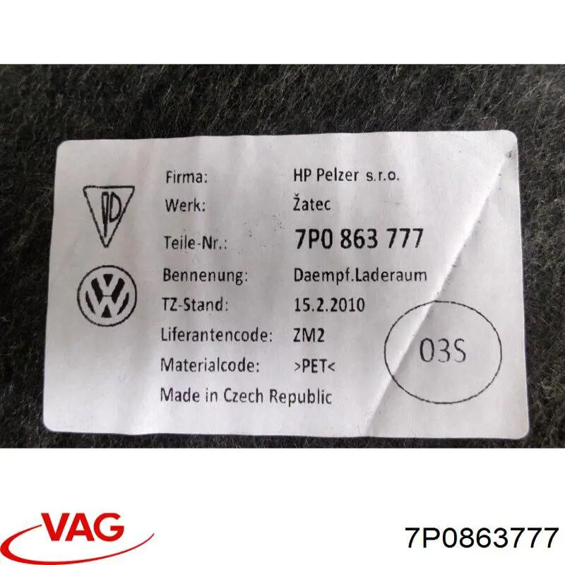  VAG 7P0863777 preço, a partir de 3,80 USD