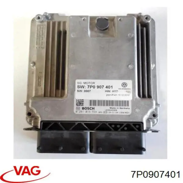 7P0907401 VAG Módulo de direção (Centralina eletrônica) de motor