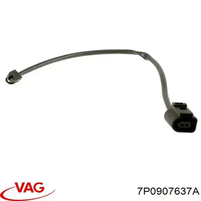 7P0907637A VAG Sensor dianteiro de desgaste das sapatas do freio
