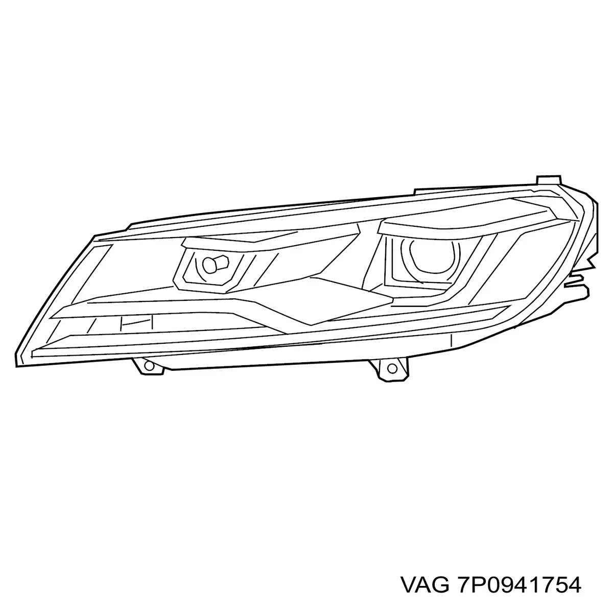Luz direita VAG 7P0941754 preço, a partir de 1305,76 USD