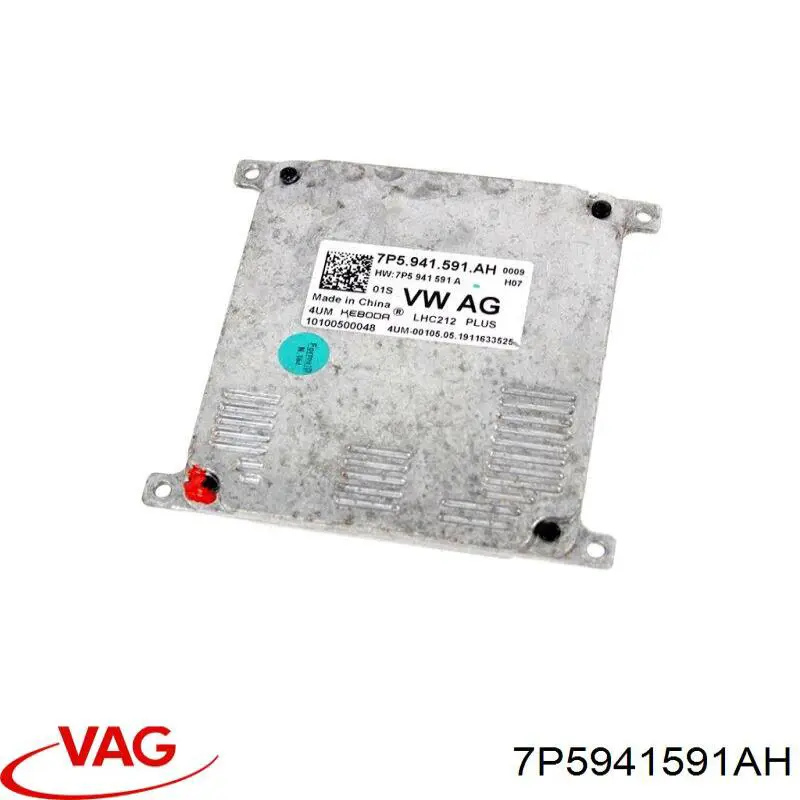 7P5941591AH VAG Módulo de direção (Centralina eletrônica) das luzes
