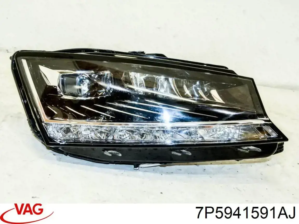 7P5941591AJ VAG Módulo de direção (Centralina eletrônica) de iluminação adativa