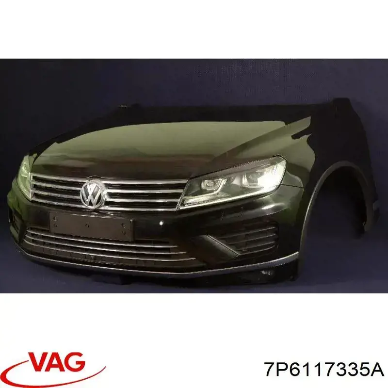 7P6117335A VAG Conduto de ar (defletor) direito do radiador de intercooler