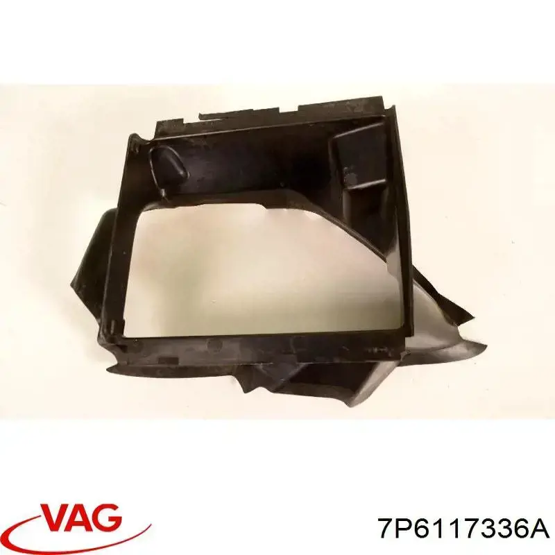 7P6117336A VAG Conduto de ar (defletor) direito do radiador de intercooler