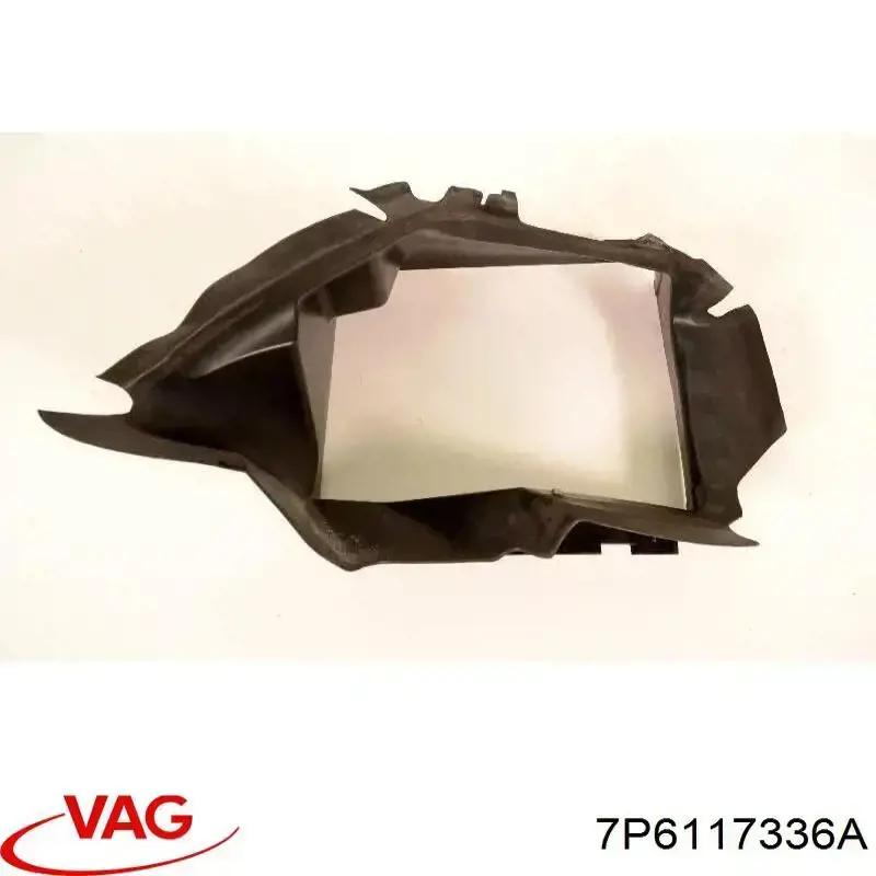 Conduto de ar (defletor) direito do radiador de intercooler VAG 7P6117336A preço, a partir de 75,42 USD