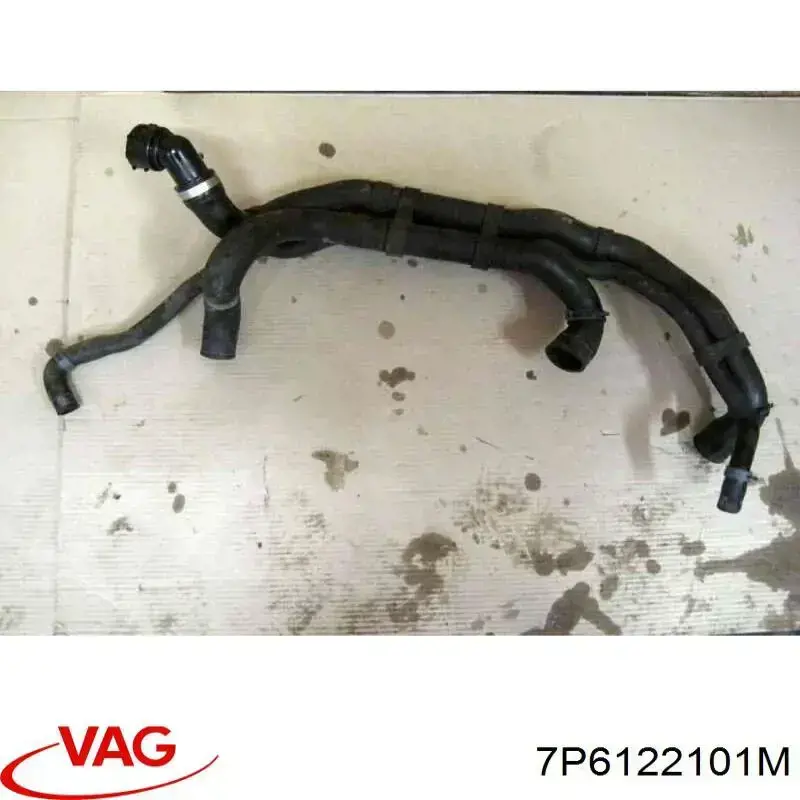 Compre 7P6122101M VAG Mangueira (cano derivado) do radiador de esfriamento superior