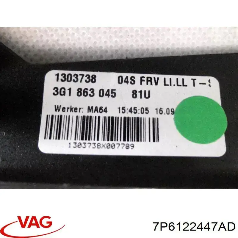 Compre 7P6122447AD VAG Mangueira (cano derivado) do sistema de esfriamento