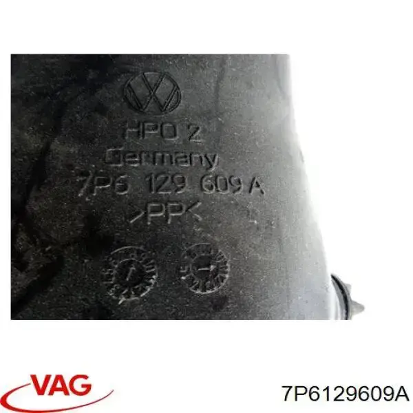 Tomada de ar de filtro de ar VAG 7P6129609A preço, a partir de 91,61 USD