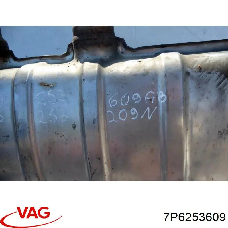 Silenciador, parte traseira VAG 7P6253609 preço, a partir de 1479,46 USD