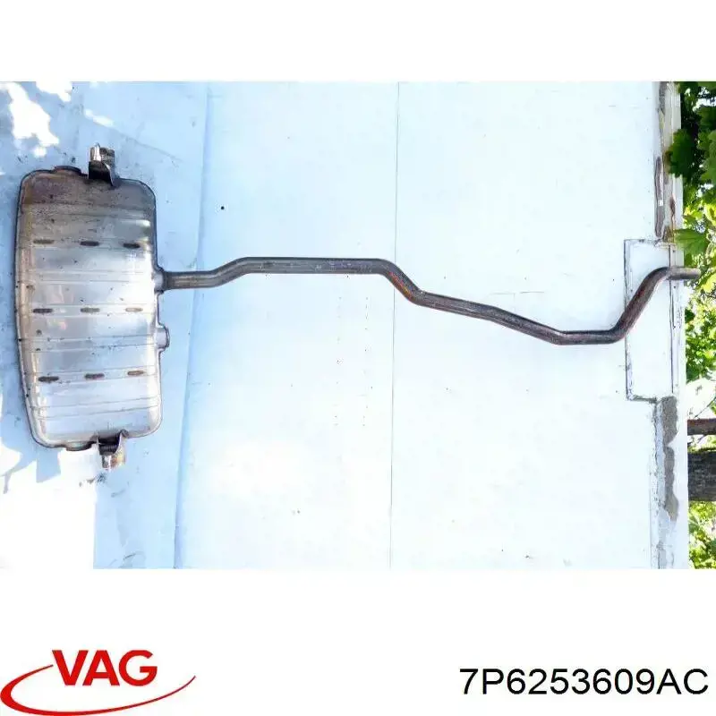 7P6253609C VAG Silenciador, parte traseira