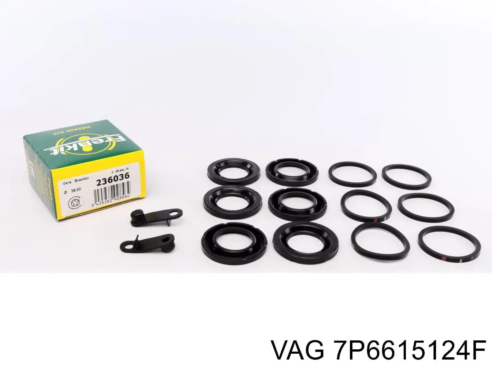 7P6615124F VAG Kit de reparação de suporte do freio dianteiro