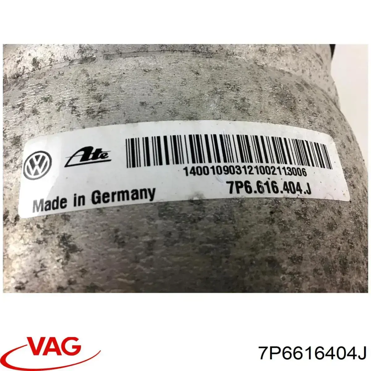 Coxim pneumático (suspensão de lâminas pneumática) do eixo dianteiro VAG 7P6616404J preço, a partir de 333,23 USD