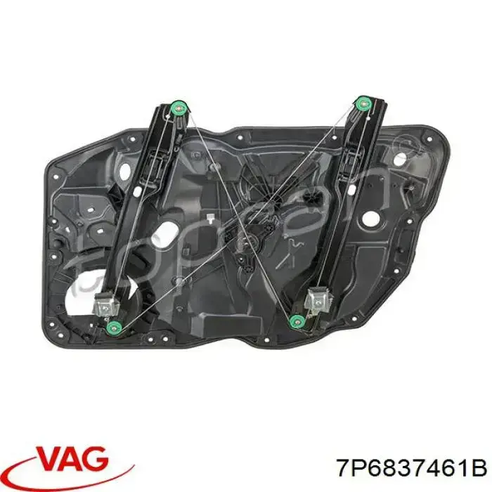 Mecanismo de acionamento de vidro da porta dianteira esquerda VAG 7P6837461B preço, a partir de 77,47 USD