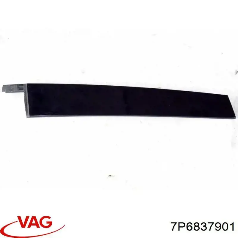 7P6837901B VAG Placa sobreposta vertical da porta dianteira esquerda