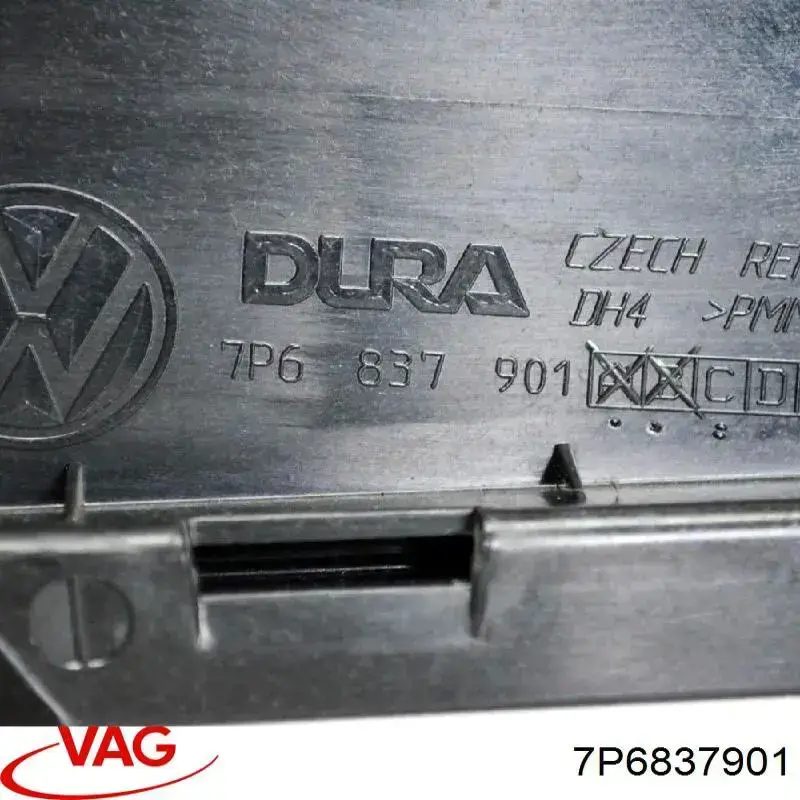 Placa sobreposta vertical da porta dianteira esquerda VAG 7P6837901B preço, a partir de 89,14 USD