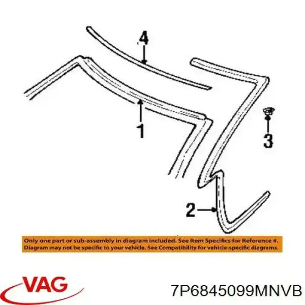 Compre 7P6845099MNVB VAG Pára-brisas