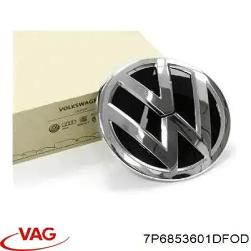 Emblema de grelha do radiador VAG 7P6853601ULM preço, a partir de 31,48 USD