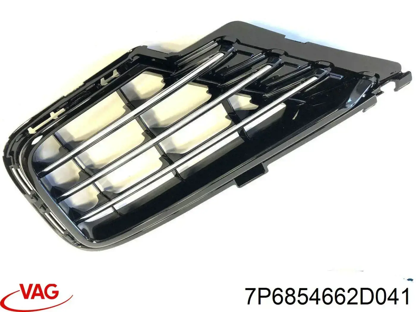 Grelha direita do pára-choque dianteiro VAG 7P6854662D041 preço, a partir de 69,46 USD