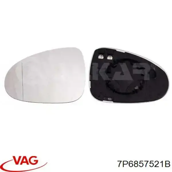 Elemento espelhado do espelho de retrovisão esquerdo VAG 7P6857521B preço, a partir de 36,82 USD