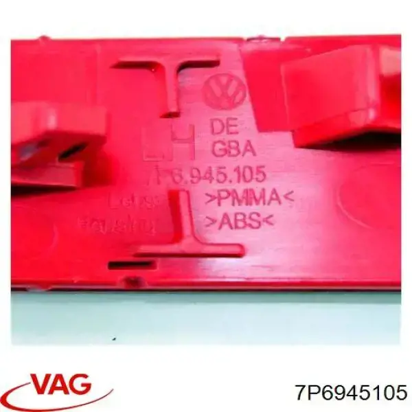 Retrorrefletor (refletor) do pára-choque traseiro esquerdo VAG 7P6945105 preço, a partir de 23,21 USD