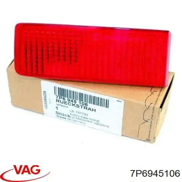 Retrorrefletor (refletor) do pára-choque traseiro direito VAG 7P6945106 preço, a partir de 21,96 USD