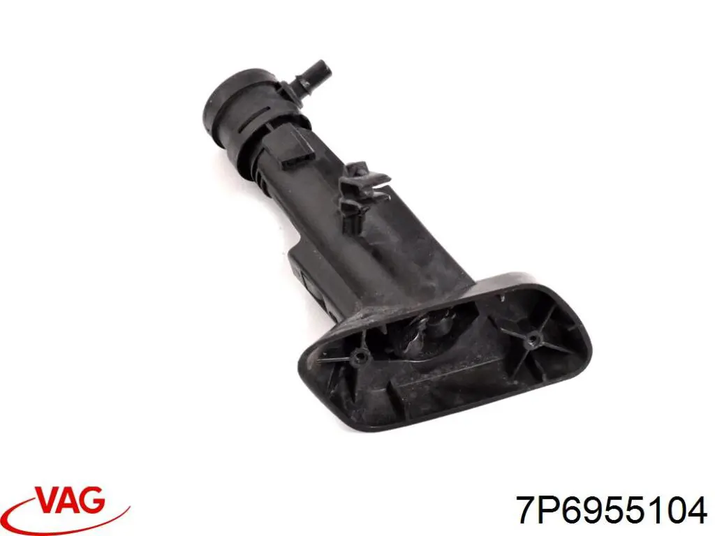 7P6955104 VAG Injetor de fluido para lavador da luz dianteira direita