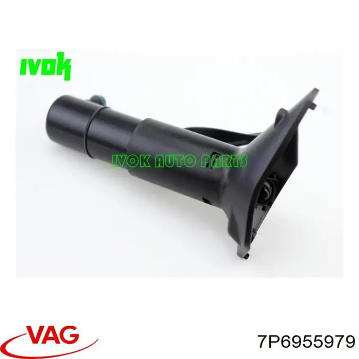 7P6955979 VAG Injetor de fluido para lavador da luz dianteira esquerda