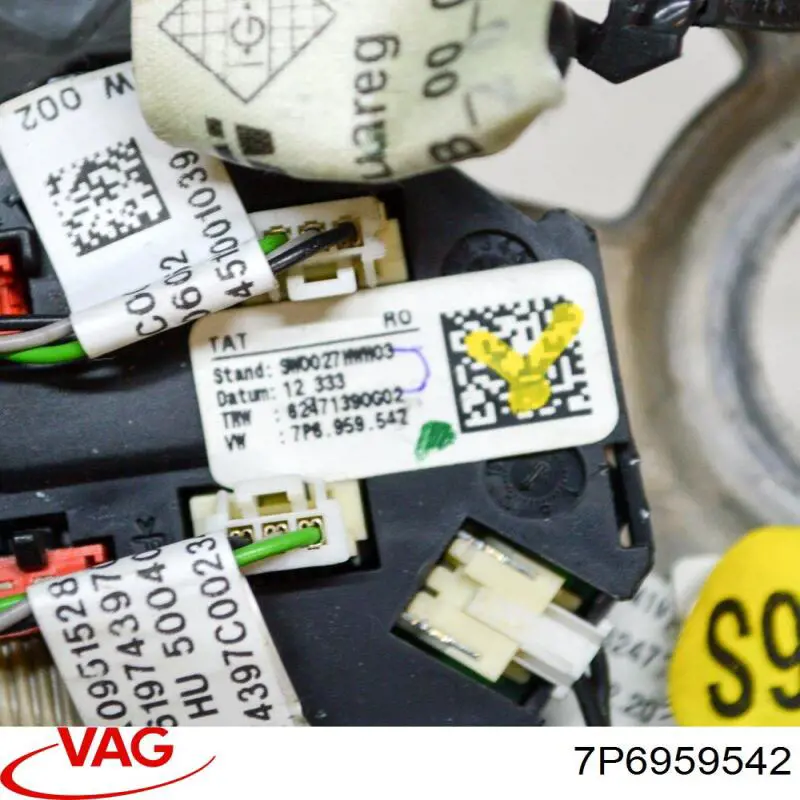 7P6959542 VAG Módulo de direção (Centralina eletrônica) do volante de direção