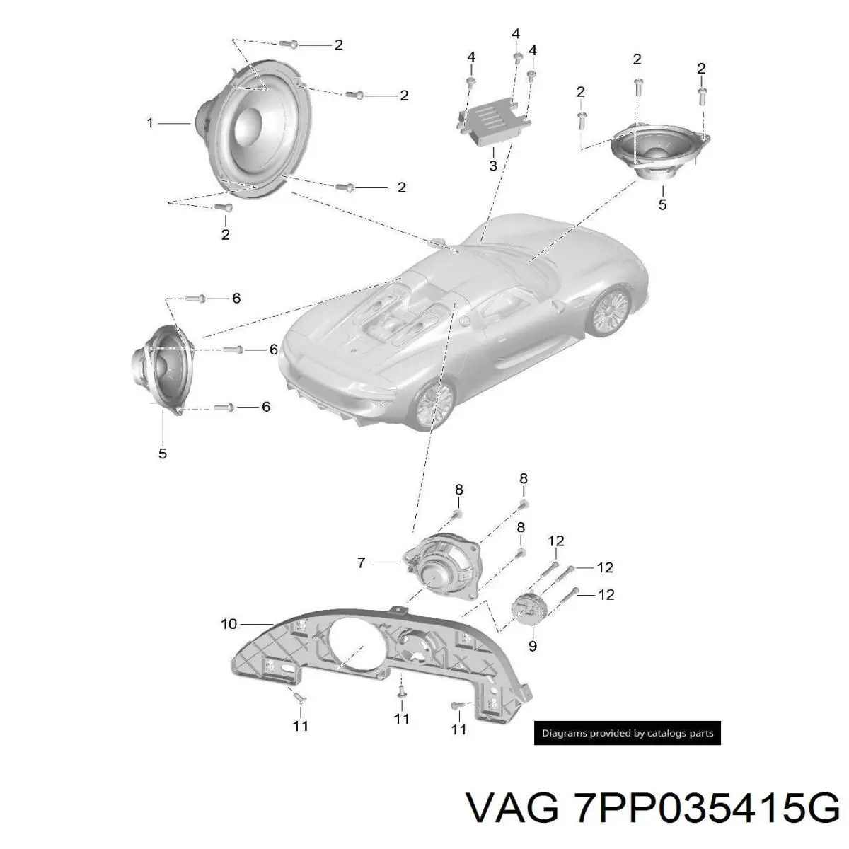  Porsche 7PP035415G preço, a partir de 110,93 USD