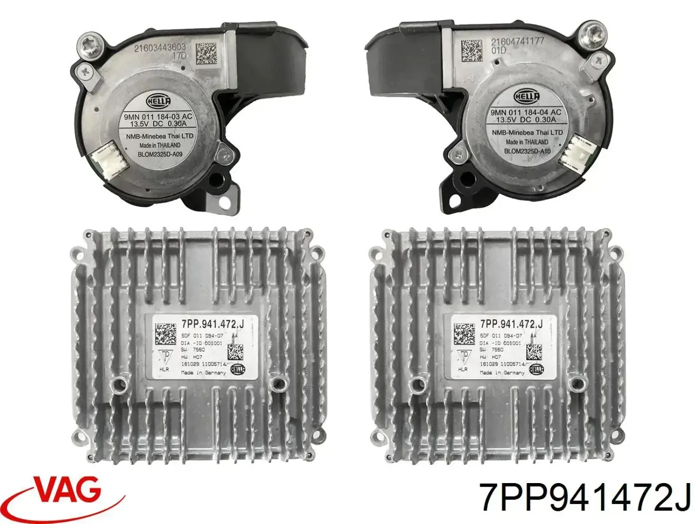 Módulo de direção (Centralina eletrônica) das luzes VAG 7PP941472G