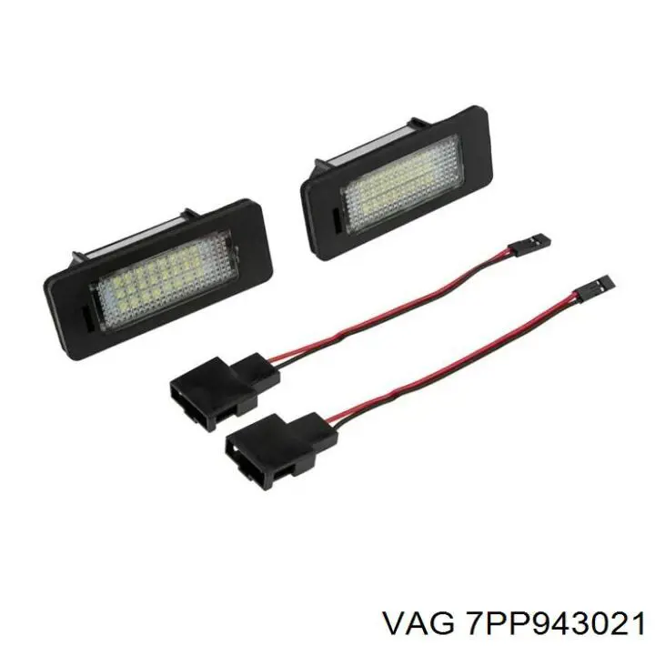 7PP943021 VAG Lanterna da luz de fundo de matrícula traseira
