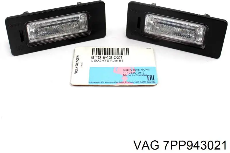 Compre 7PP943021 VAG Lanterna da luz de fundo de matrícula traseira