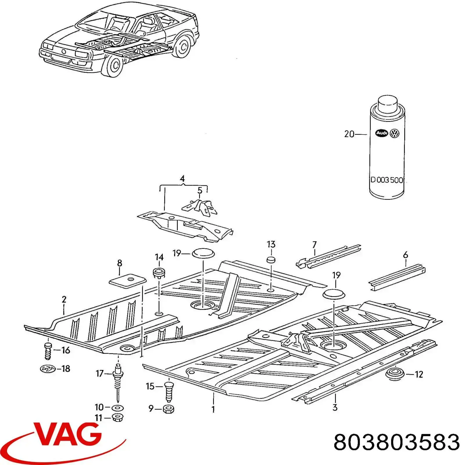  VAG 803803583 preço, a partir de 5,35 USD