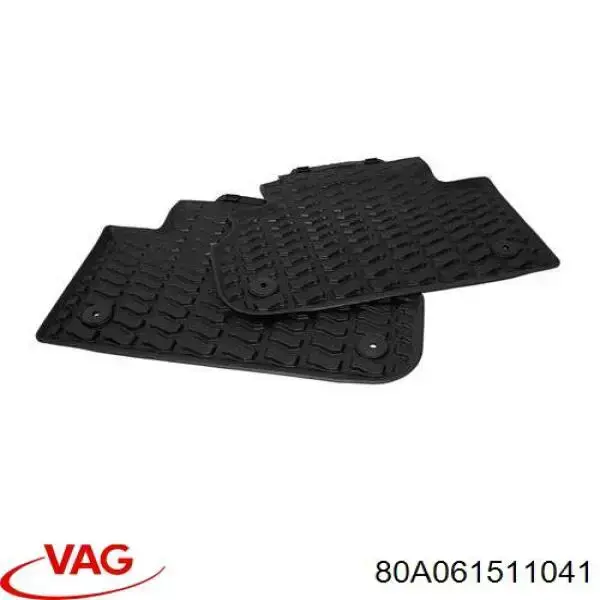 80A061511041 VAG Tapete traseiro, kit de 2 un.