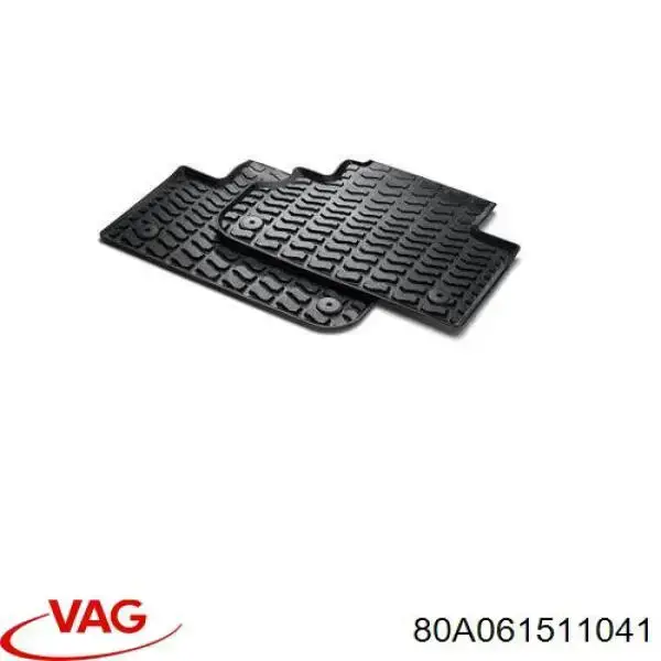 Tapete traseiro, kit de 2 un. VAG 80A061511041 preço, a partir de 90,28 USD