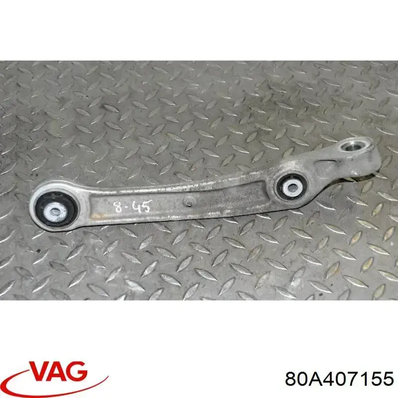 80A407155 VAG Braço oscilante inferior esquerdo de suspensão dianteira