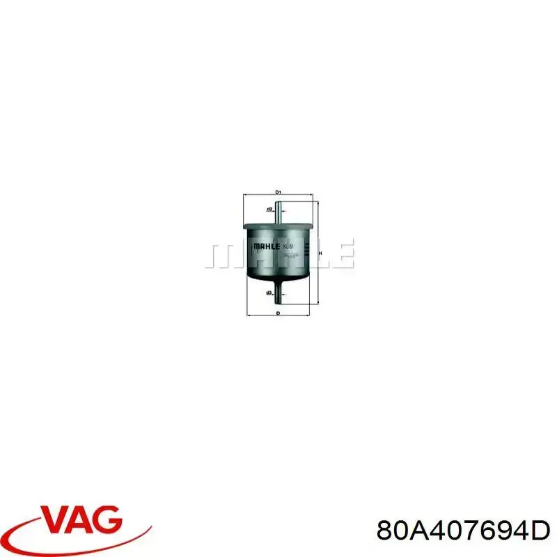 Braço oscilante inferior direito de suspensão dianteira VAG 80A407694B preço, a partir de 119,18 USD