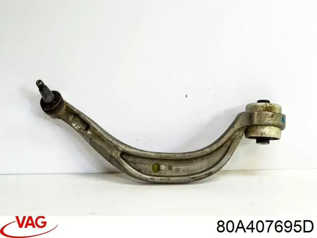 80A407695D VAG Braço oscilante inferior esquerdo de suspensão dianteira