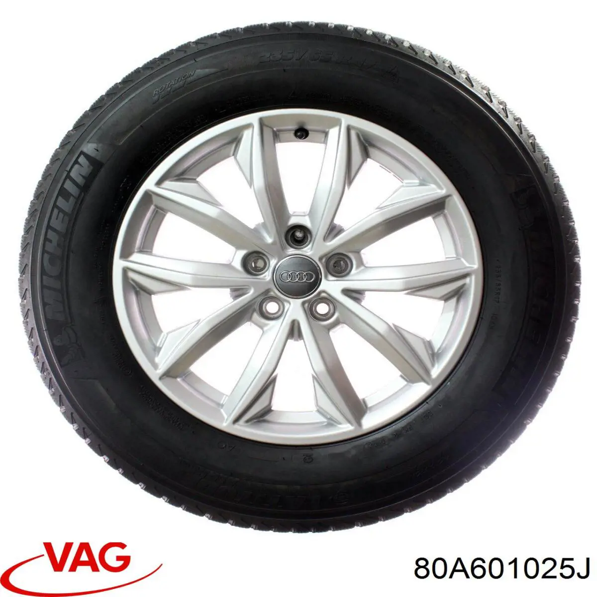 80A601025J VAG Discos de roda de aleação ligeira (de aleação ligeira, de titânio)