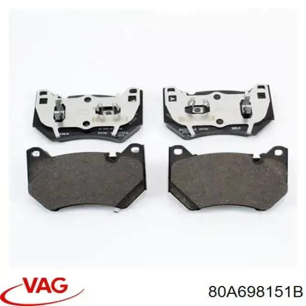 80A698151B VAG Sapatas do freio dianteiras de disco
