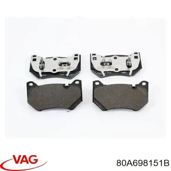 Sapatas do freio dianteiras de disco VAG 80A698151B preço, a partir de 33,97 USD