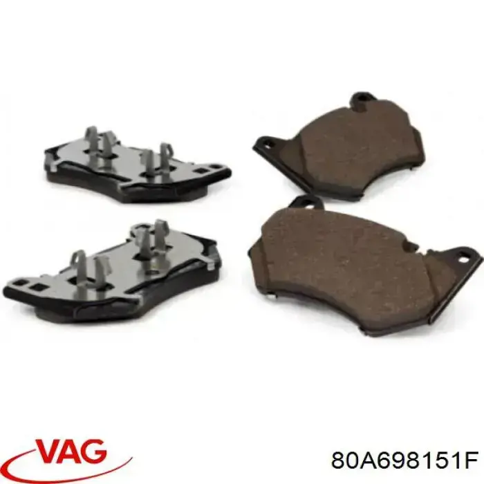 Sapatas do freio dianteiras de disco VAG 80A698151F preço, a partir de 187,18 USD