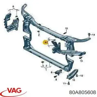 Consola (adaptador) de fixação da luz dianteira direita AND 30805160 preço, a partir de 48,23 USD