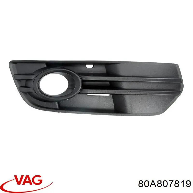 80A807819 VAG Placa sobreposta do pára-choque dianteiro