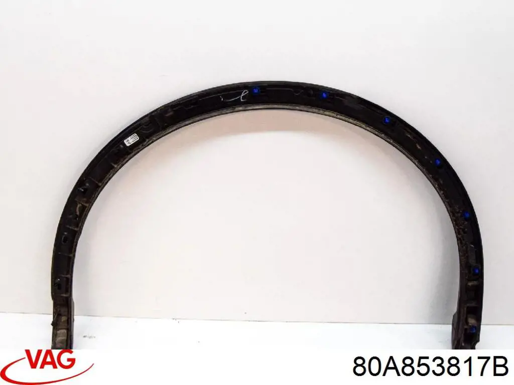 80A853817B VAG Expansor esquerdo (placa sobreposta) de arco do pára-lama traseiro