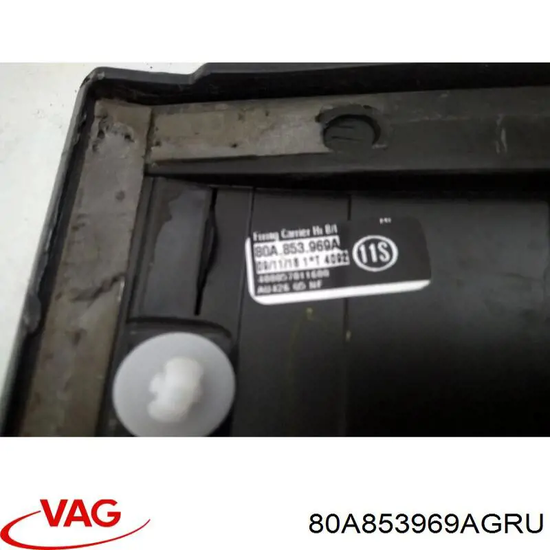 80A853969AGRU VAG Moldura da porta traseira esquerda inferior