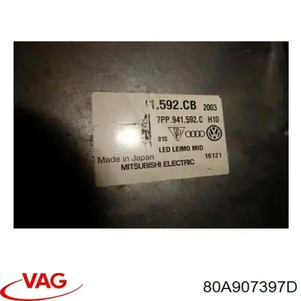 80A907397D VAG Módulo de direção (Centralina eletrônica) das luzes