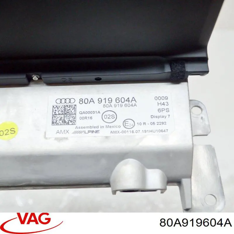 Mostrador multifuncional VAG 80A919604A preço, a partir de 327,11 USD