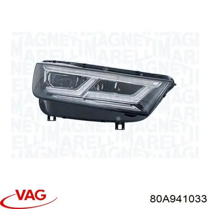 80A941033 VAG Luz esquerda